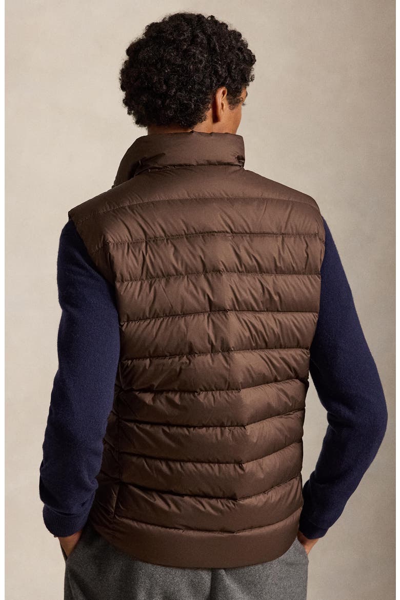 The Colden Water Repellent Packable Down Vest, Alternate, color, NUTMEG BRWN