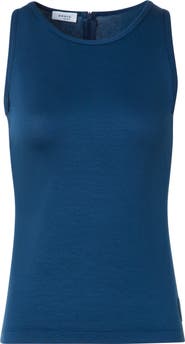 Akris punto Dot Detail Sleeveless Stretch Modal Top