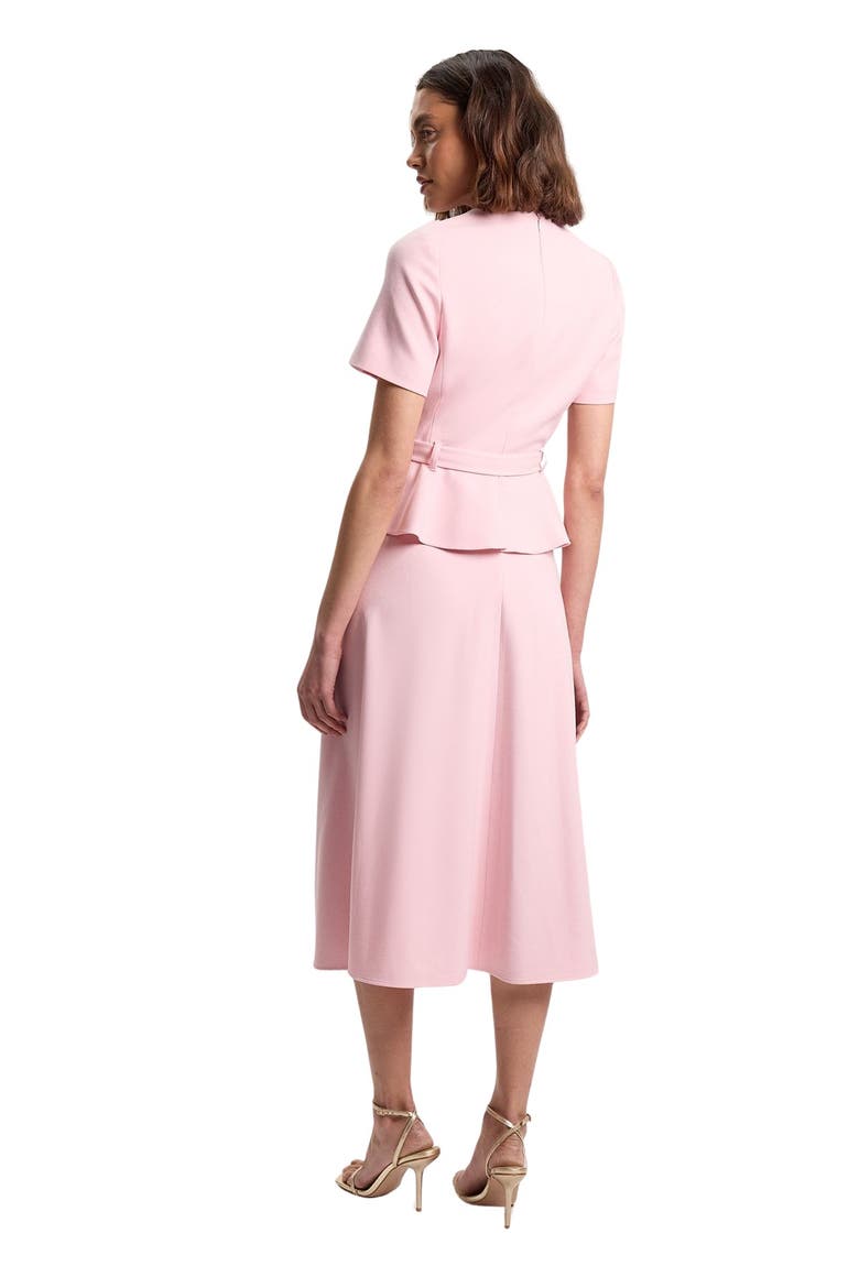 Belted Midi Dress, Alternate, color, Light Pink