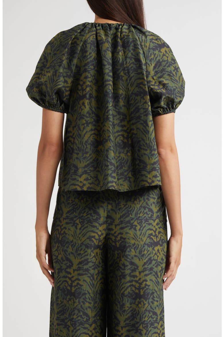 Talie Puff Sleeve Top, Alternate, color, DESERT JASPER