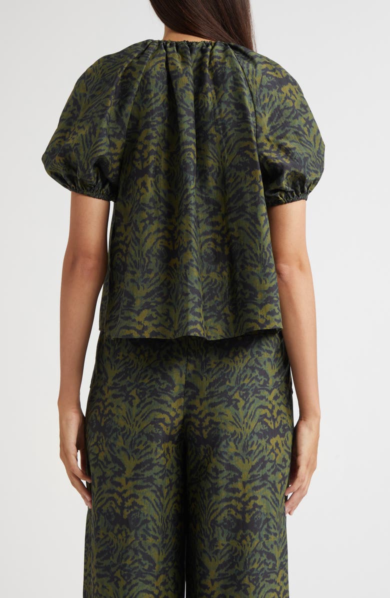 Ulla Johnson Talie Puff Sleeve Top, Alternate, color, Desert Jasper