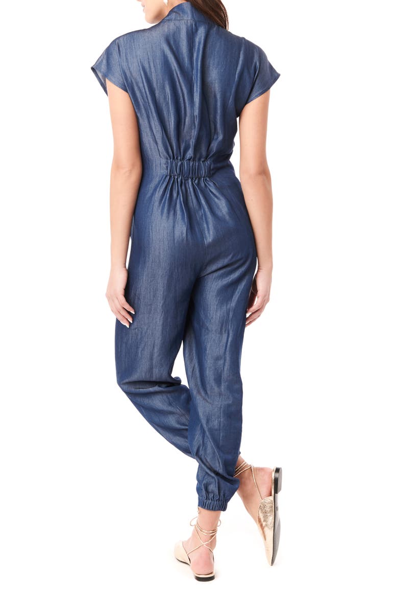 Celia Maternity/Nursing Jumpsuit, Alternate, color, BLUE DENIM
