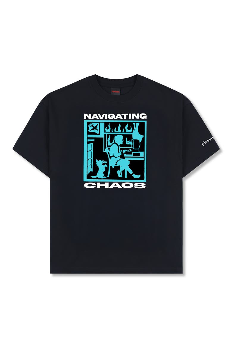 Navigate Graphic T-Shirt, Alternate, color, BLACK