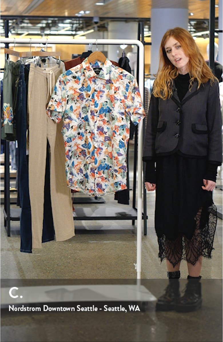 Upper Charlton Floral Short Sleeve Button-Up Shirt, sales video thumbnail