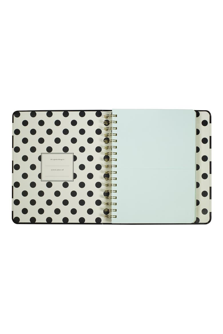 large 17-month agenda, Alternate, color, BLACK STRIPE