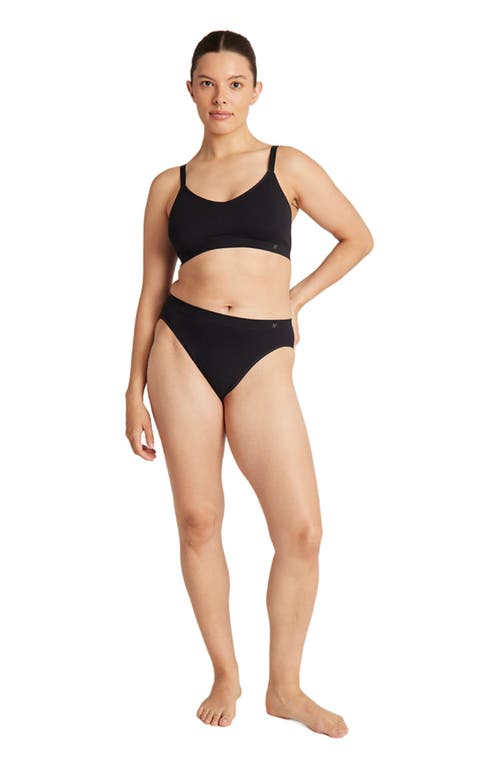 Nudea The Essentials High Leg Brief In Black