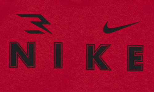 3 Brand Kids' Triple Logo Hoodie In Red