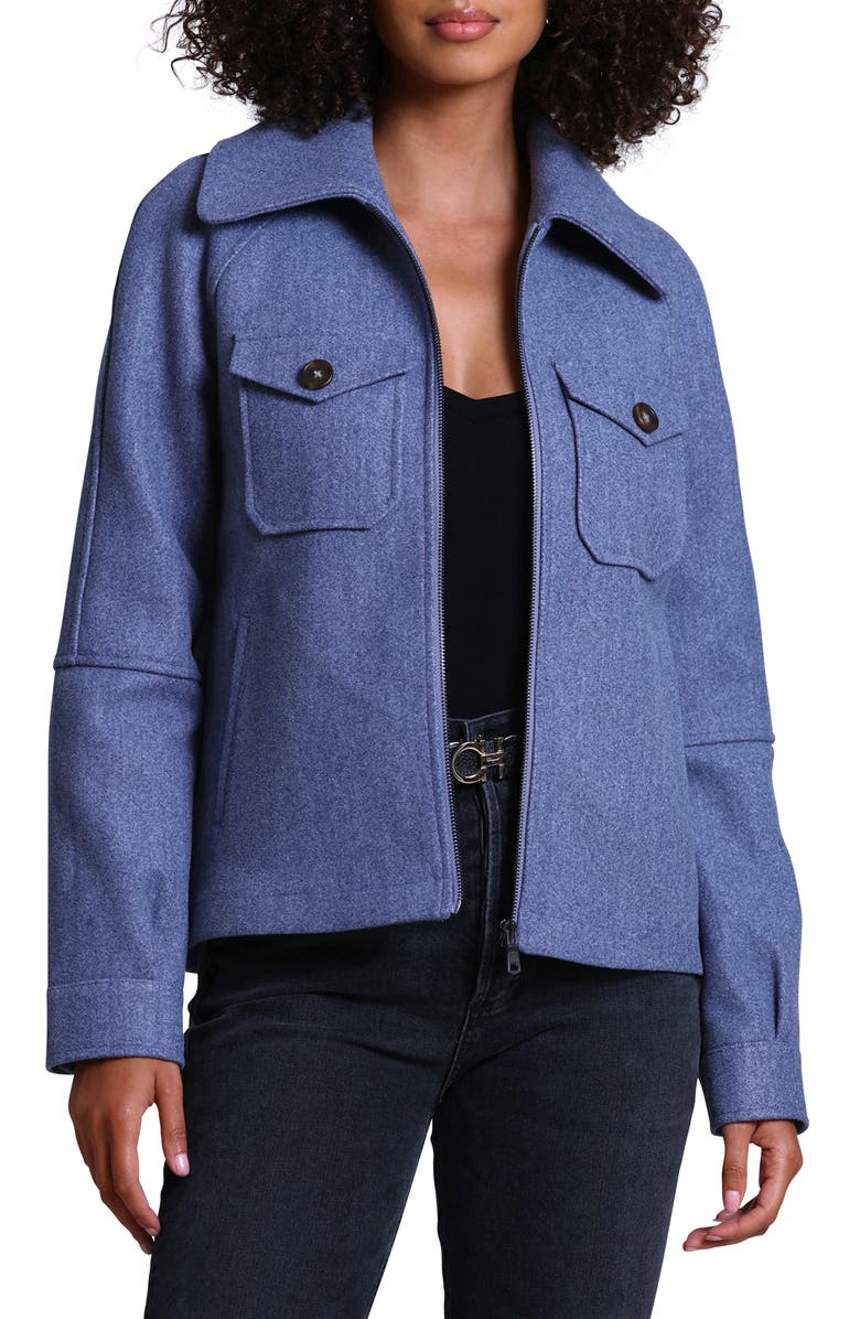 Avec Les Filles Zip-Up Utility Jacket, Alternate, color, 