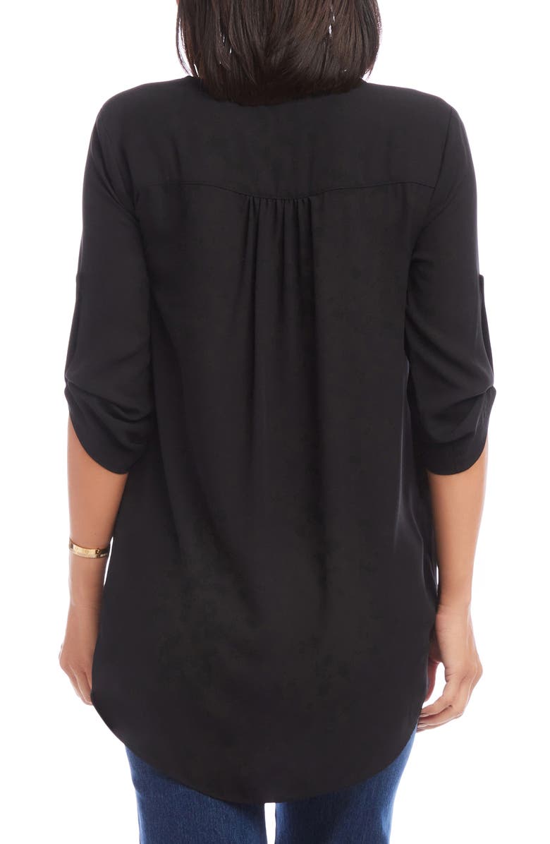 Karen Kane Asymmetric Faux Wrap Top, Alternate, color, 