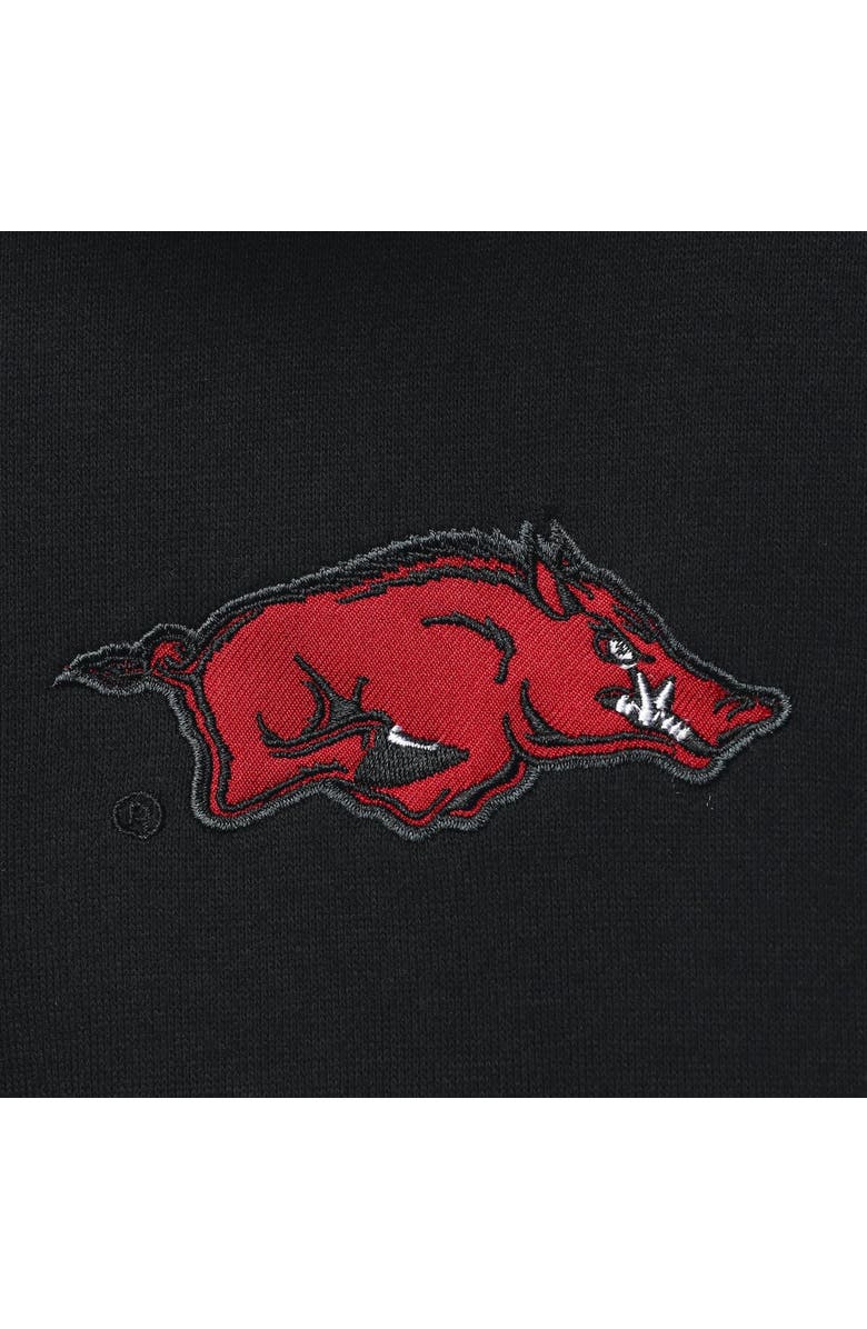 COLOSSEUM Men's Colosseum Black Arkansas Razorbacks Tortugas Logo Quarter-Zip Jacket, Alternate, color, Black