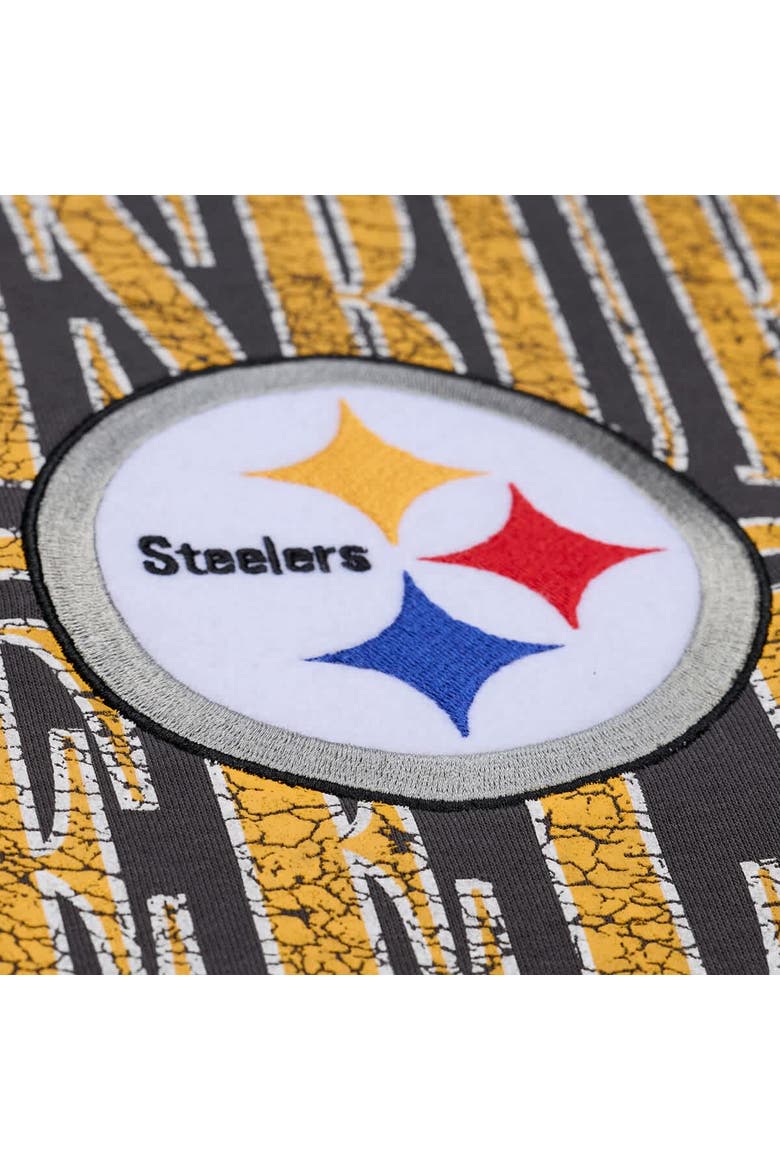 Men's Mitchell & Ness Black Pittsburgh Steelers Downtown Collection Fleece Sweatshirt, Alternate, color, Black