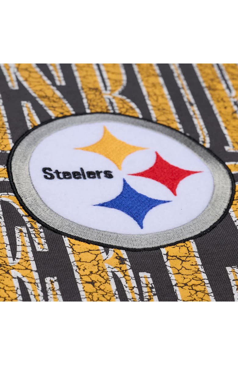 Mitchell & Ness Men's Mitchell & Ness Black Pittsburgh Steelers Downtown Collection Fleece Sweatshirt, Alternate, color, Black