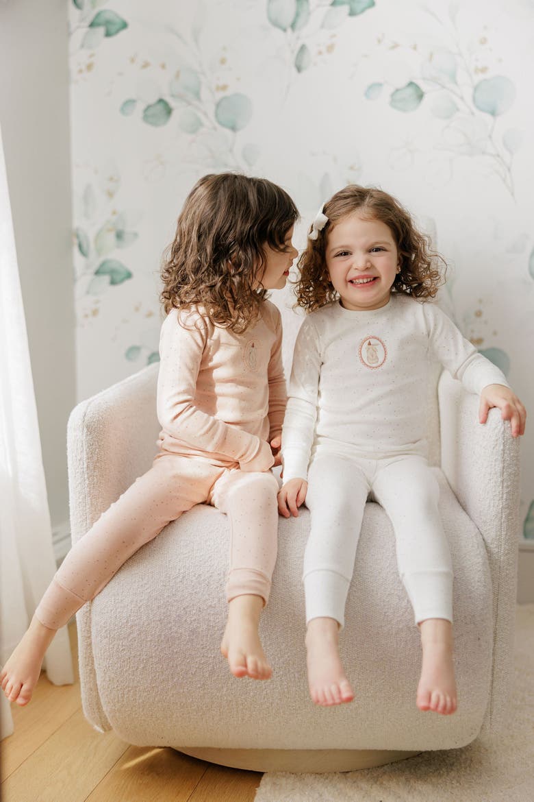 Speckled Bunny Collection - Pajamas, Alternate, color, Pink