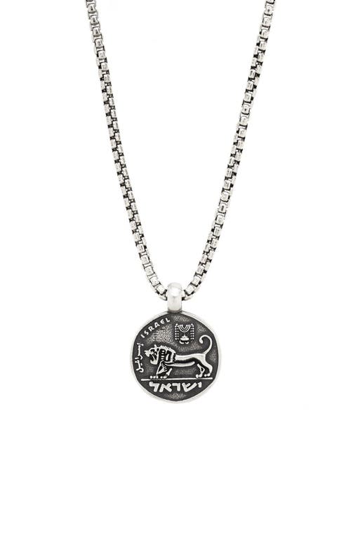 Degs & Sal Coin Pendant Necklace in Silver  product