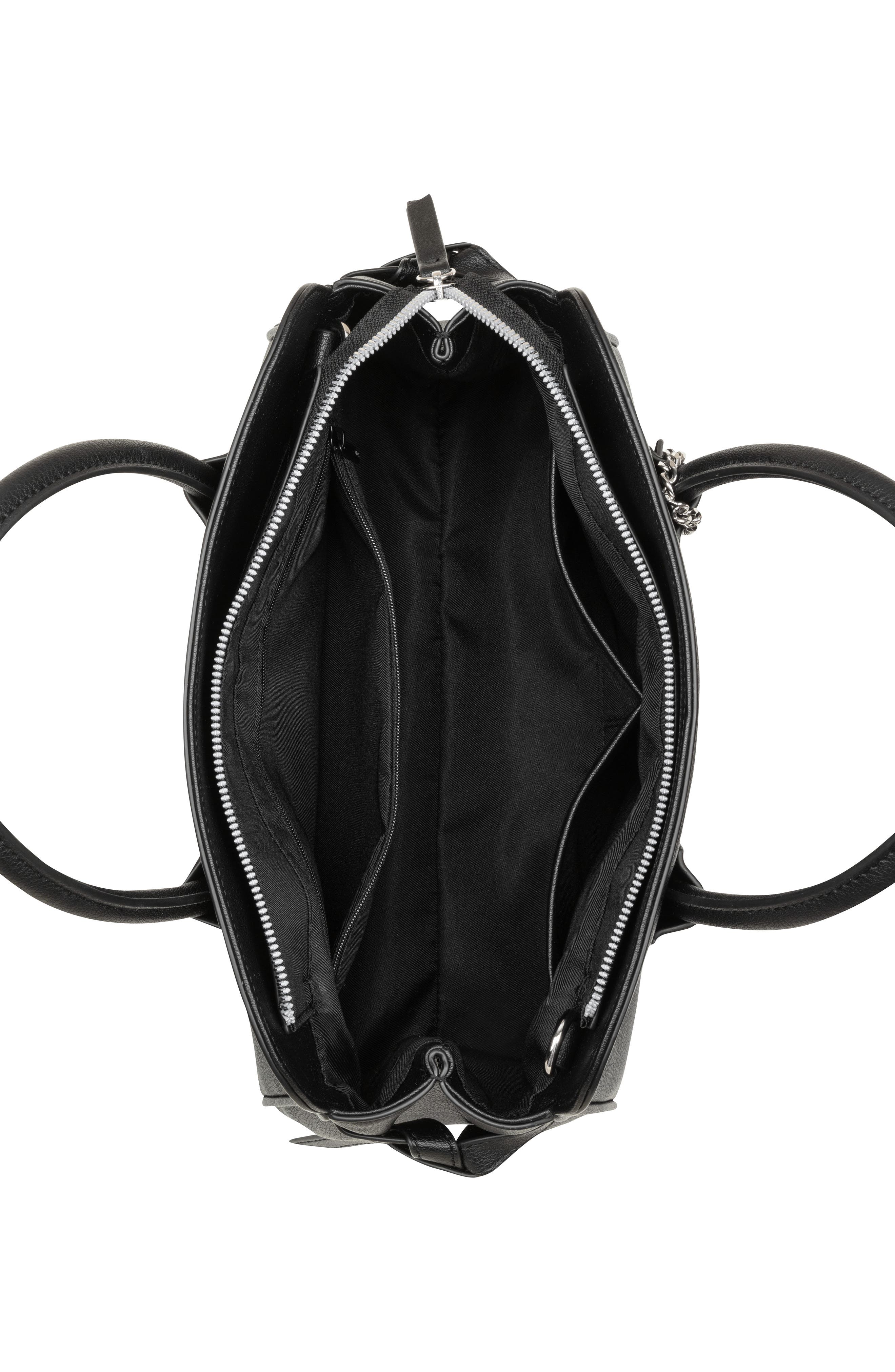 Nine West Isidore Large Satchel Bag, Alternate, color, Black