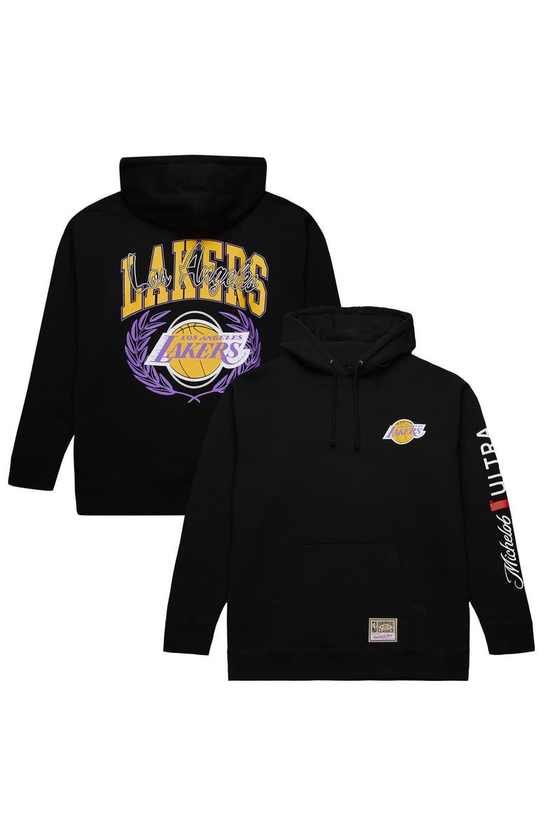Mitchell & Ness Men's Mitchell & Ness Black Los Angeles Lakers NBA x Michelob Ultra Swish & Sip Pullover Hoodie, Alternate, color, Black