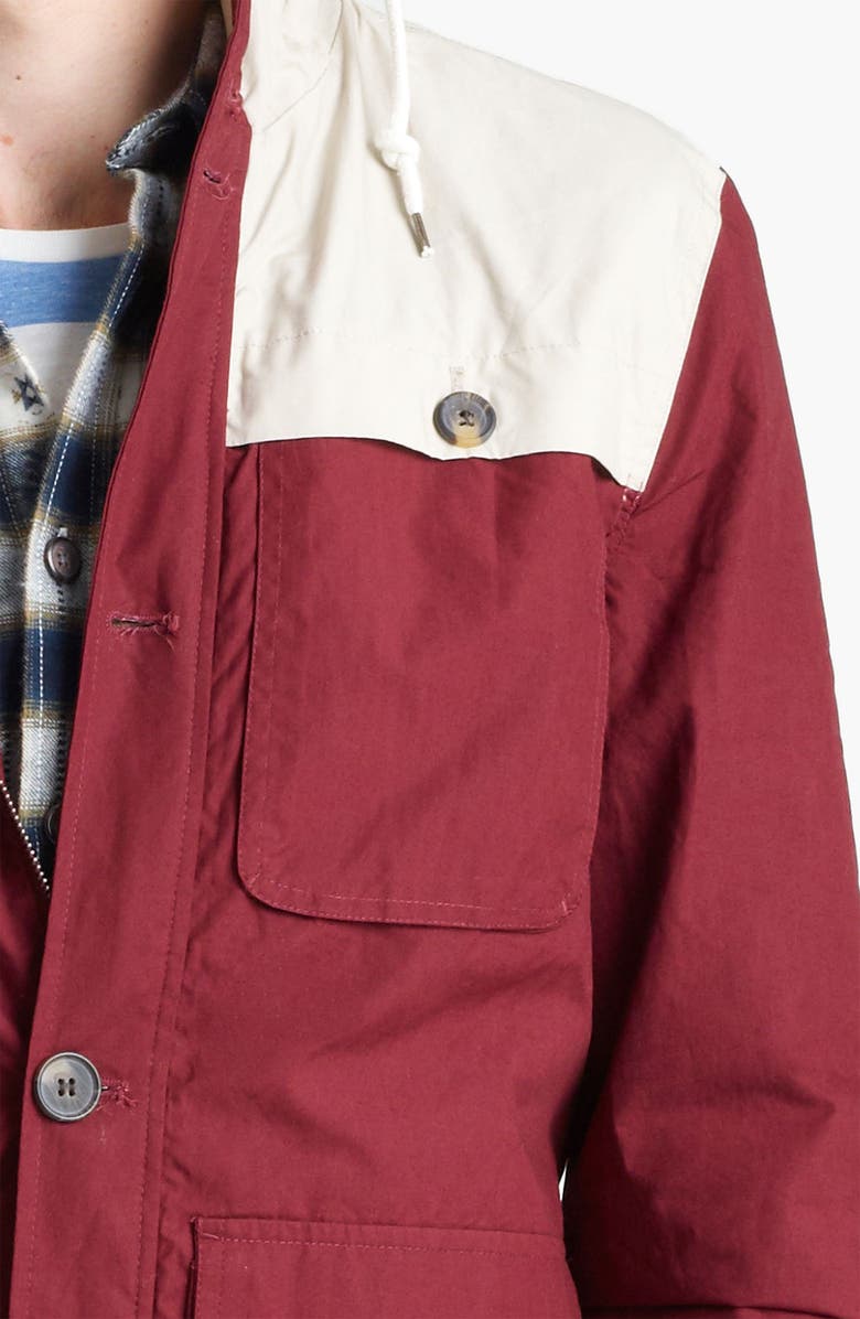 Topman Colorblock Hooded Jacket, Alternate, color,