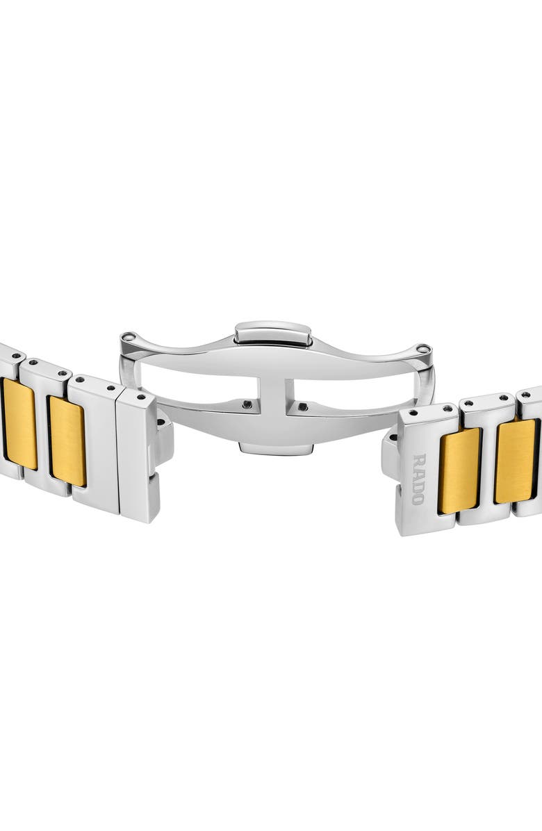 RADO DiaStar Original Bracelet Watch, 30mm, Alternate, color, Gold Silver