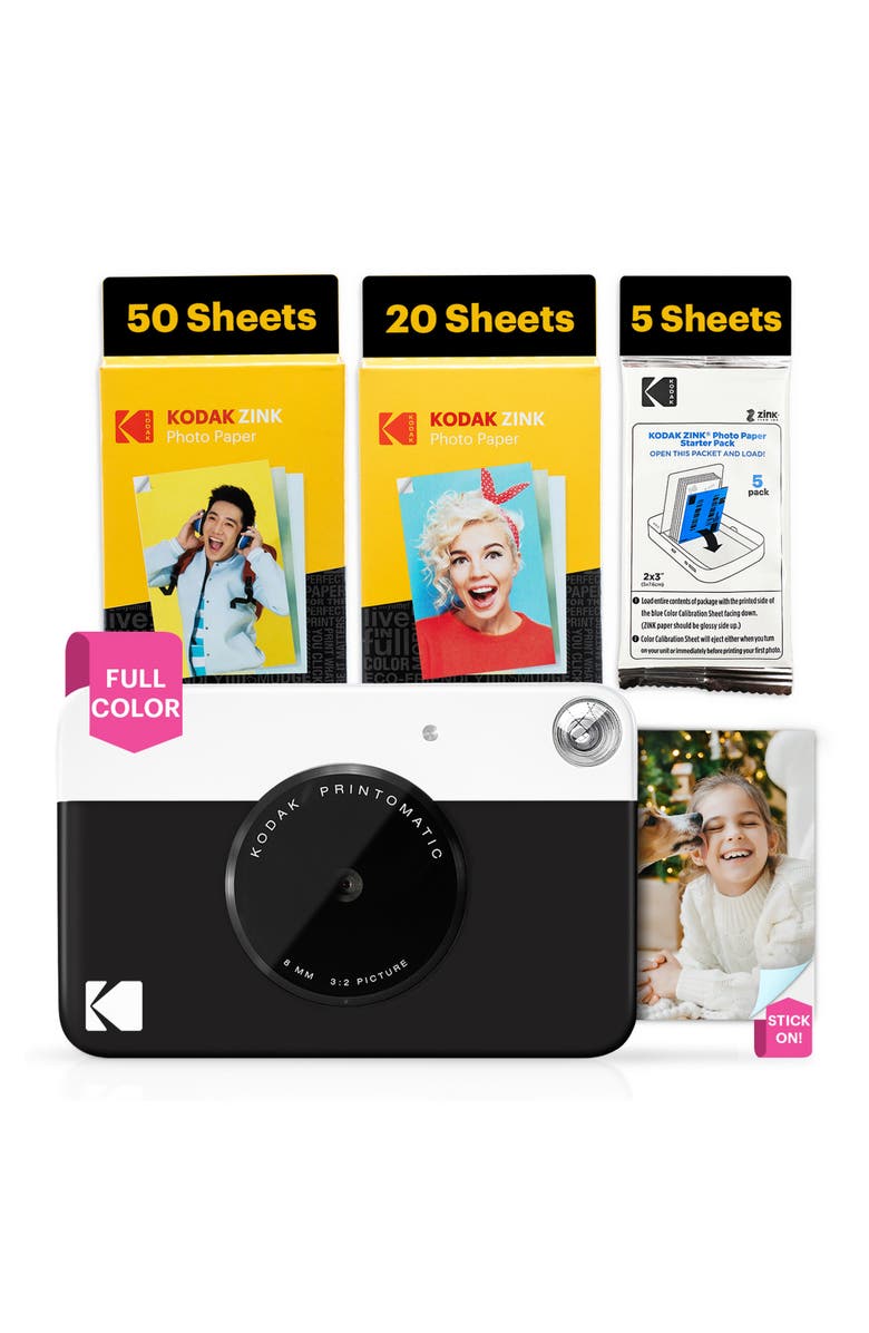 Kodak Instant Camera + 75 Photo Sheets, Main, color, Black