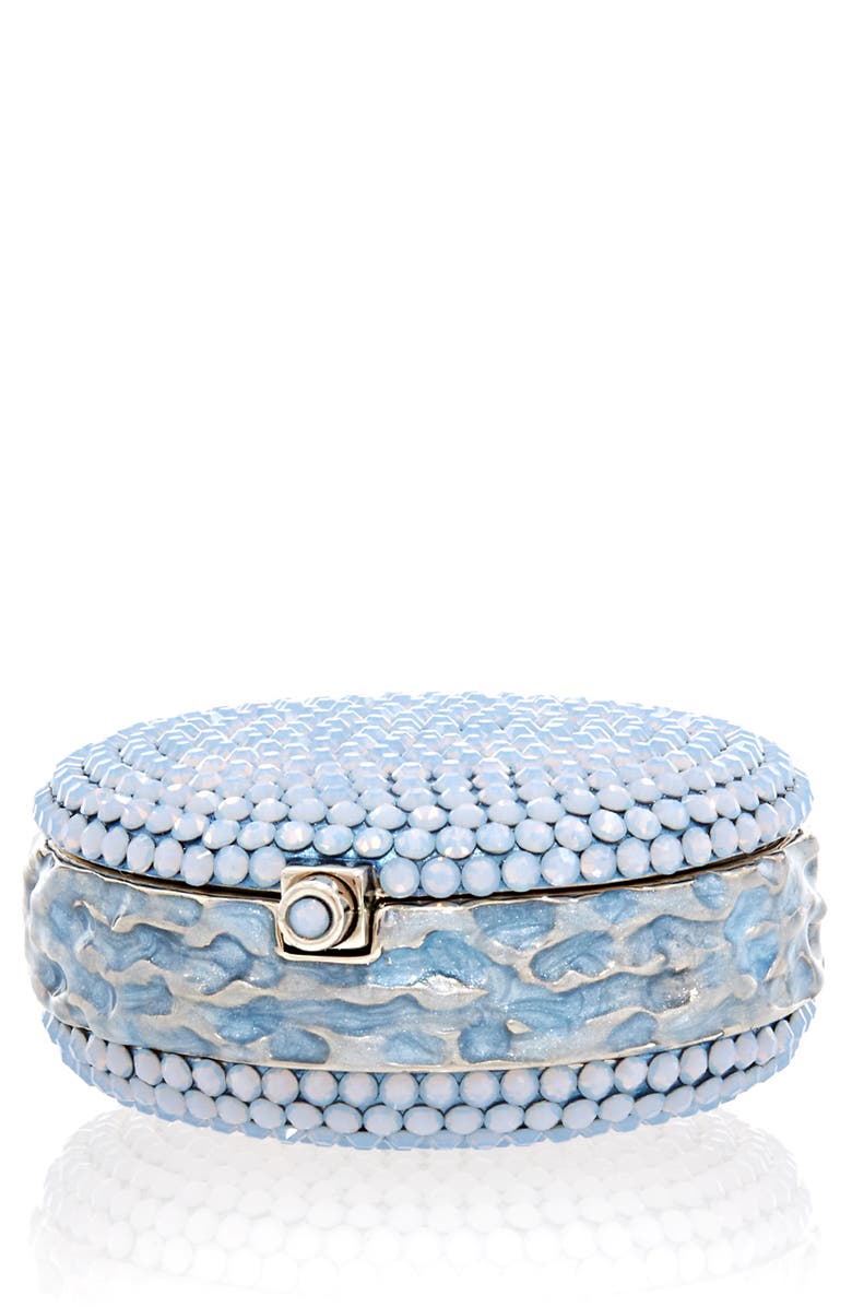 JUDITH LEIBER COUTURE Judith Leiber Macaron Crystal Pillbox, Main, color, 