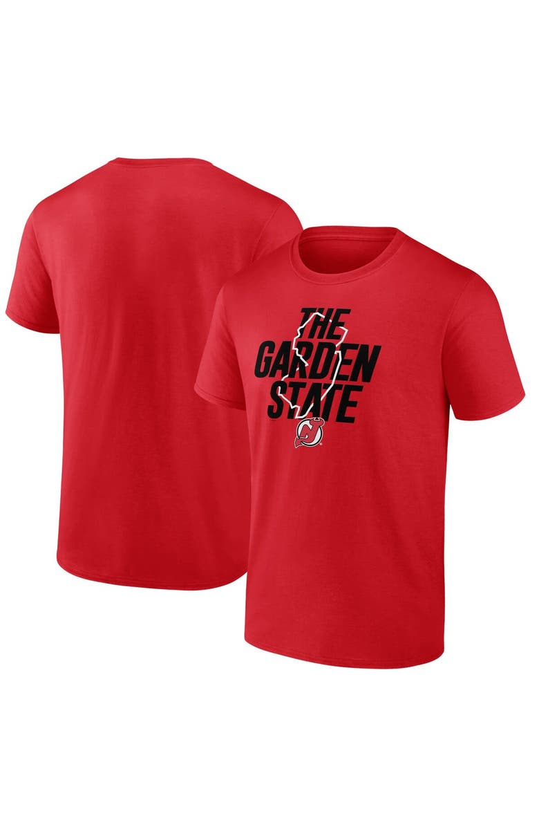 FANATICS Men's Fanatics Branded Red New Jersey Devils Local T-Shirt, Main, color, 