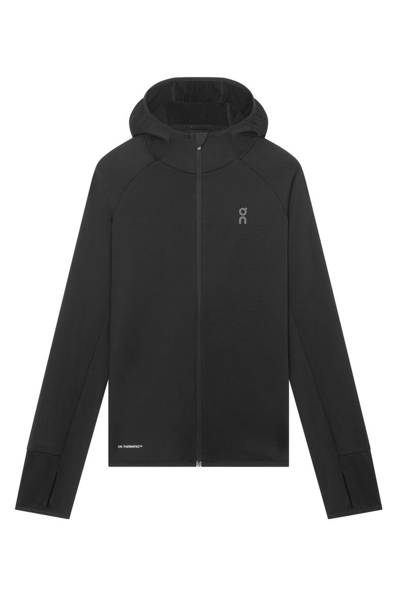 Climate Zip Hoodie, Main, color, BLACK