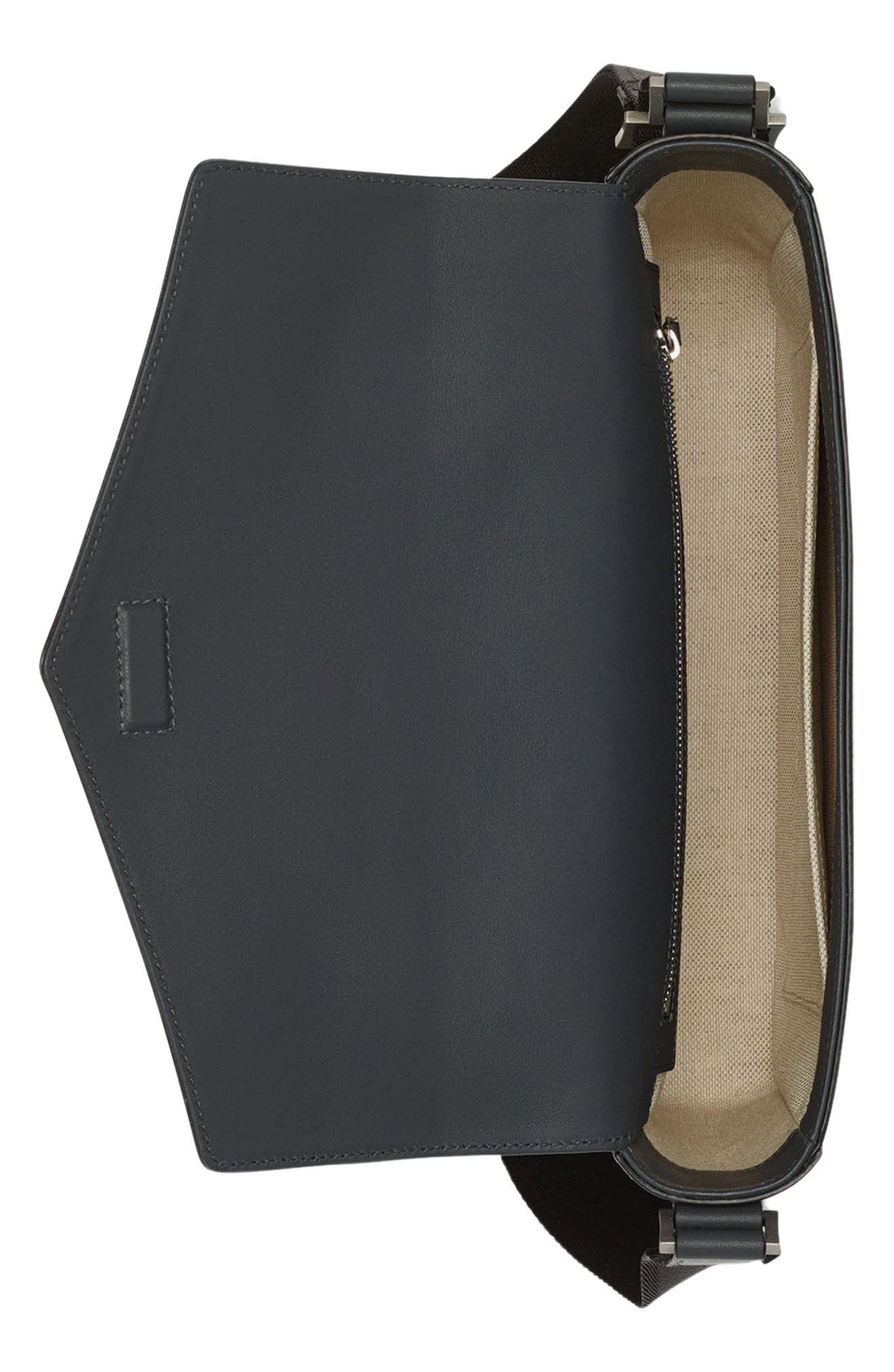 MCM Small Himmel Lauretos Coated Canvas Messenger Bag, Alternate, color, 