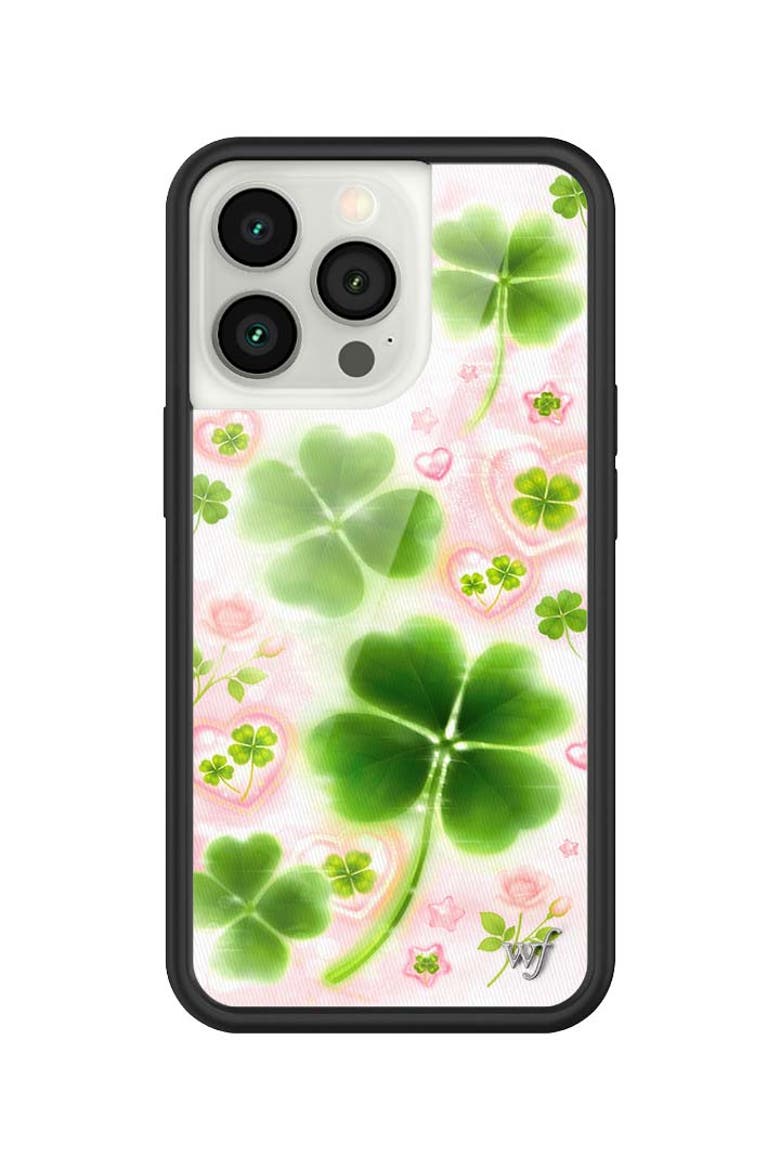 Miss Lucky iPhone Case, Alternate, color, Green