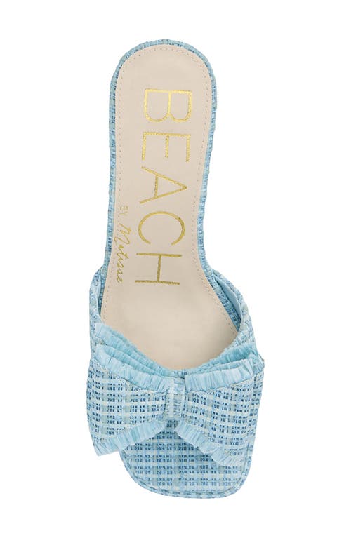 Beach By Matisse Penelope Kitten Heel Slide Sandal In Powder Blue