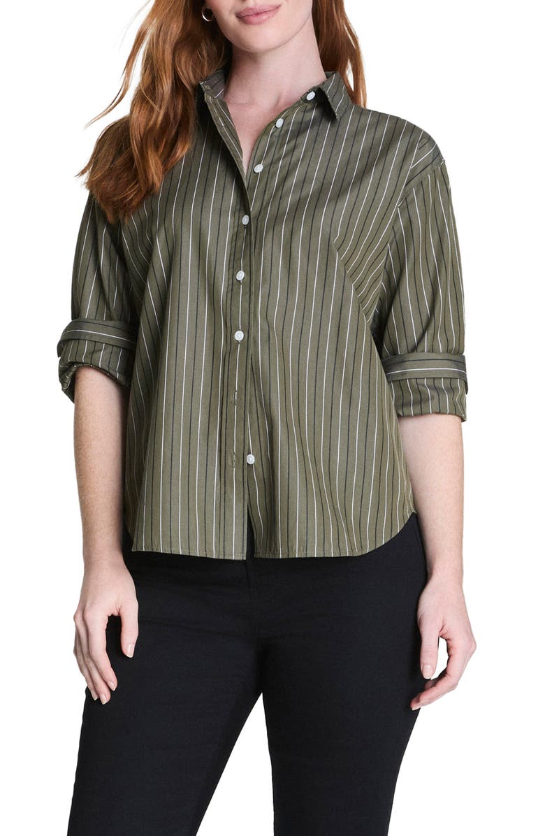 SPANX<sup>®</sup> Oversize Poplin Button-Up Shirt, Alternate, color, 