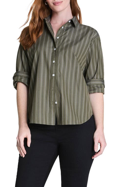 Spanx ® Oversize Poplin Button-up Shirt In Green