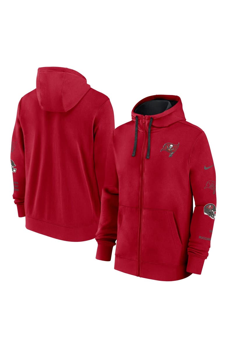 Nike Men's Nike Red Tampa Bay Buccaneers Primetime Club Full-Zip Hoodie, Main, color, Red
