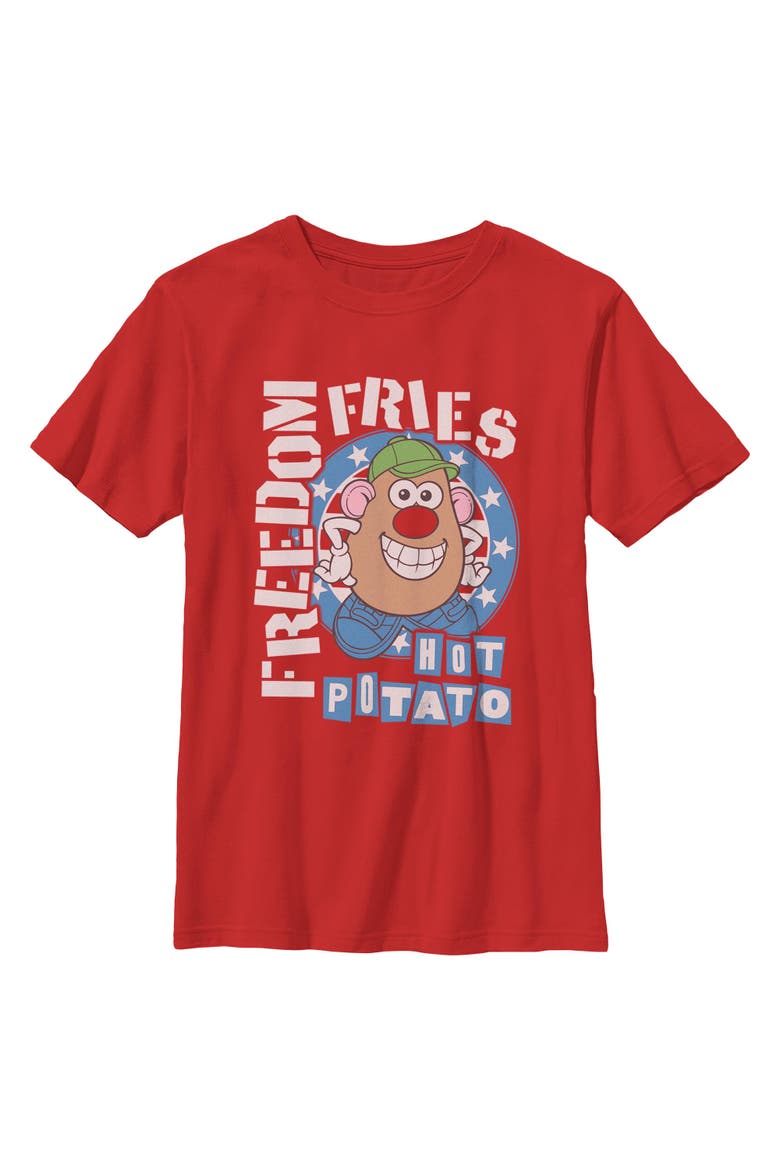 Boys' Freedom Fries T-Shirt, Main, color, Red
