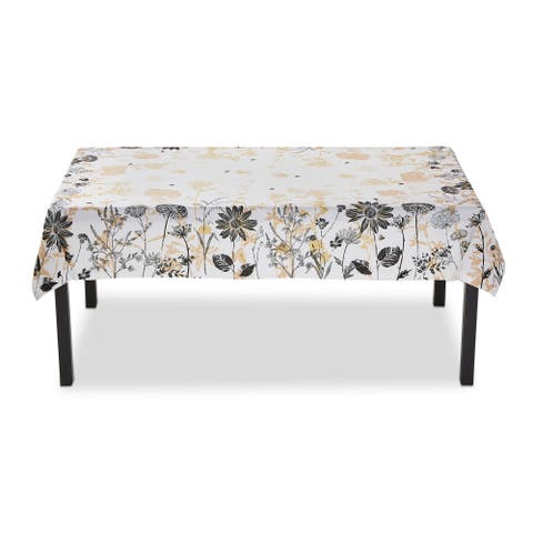 Let It Bee Multicolor Cotton Tablecloth Machine Washable