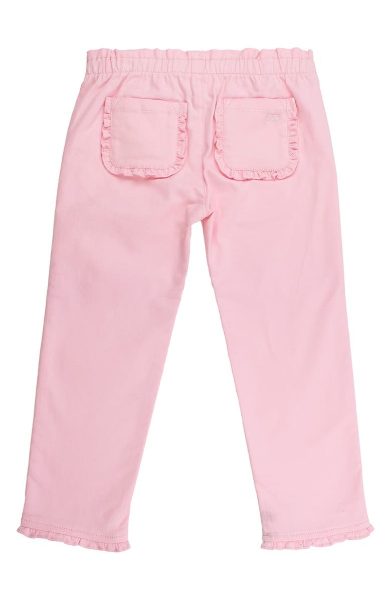 RuffleButts Kids' Ruffle Straight Leg Jeans, Alternate, color, Pink