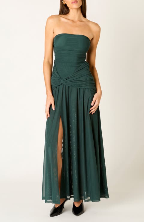 Abbott Kinney Strapless Maxi Dress