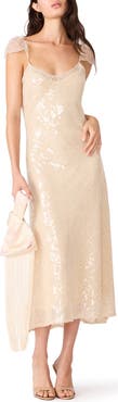 Steve Madden Stefania Lace & Sequin Midi Dress
