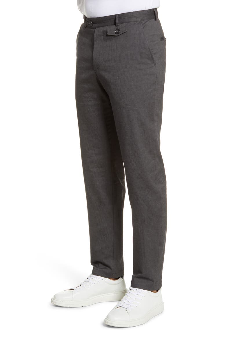 Herringbone Slim Pants, Alternate, color, CANNOCK CHARCOAL