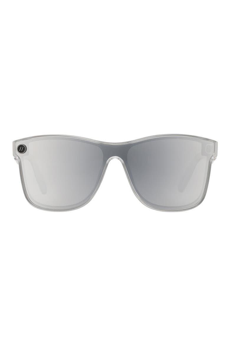 Millenia X2 99mm Polarized Square Sunglasses, Main, color, SILVER STRIKE