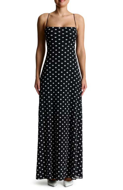 Naked Wardrobe Polka Dot Maxi Dress
