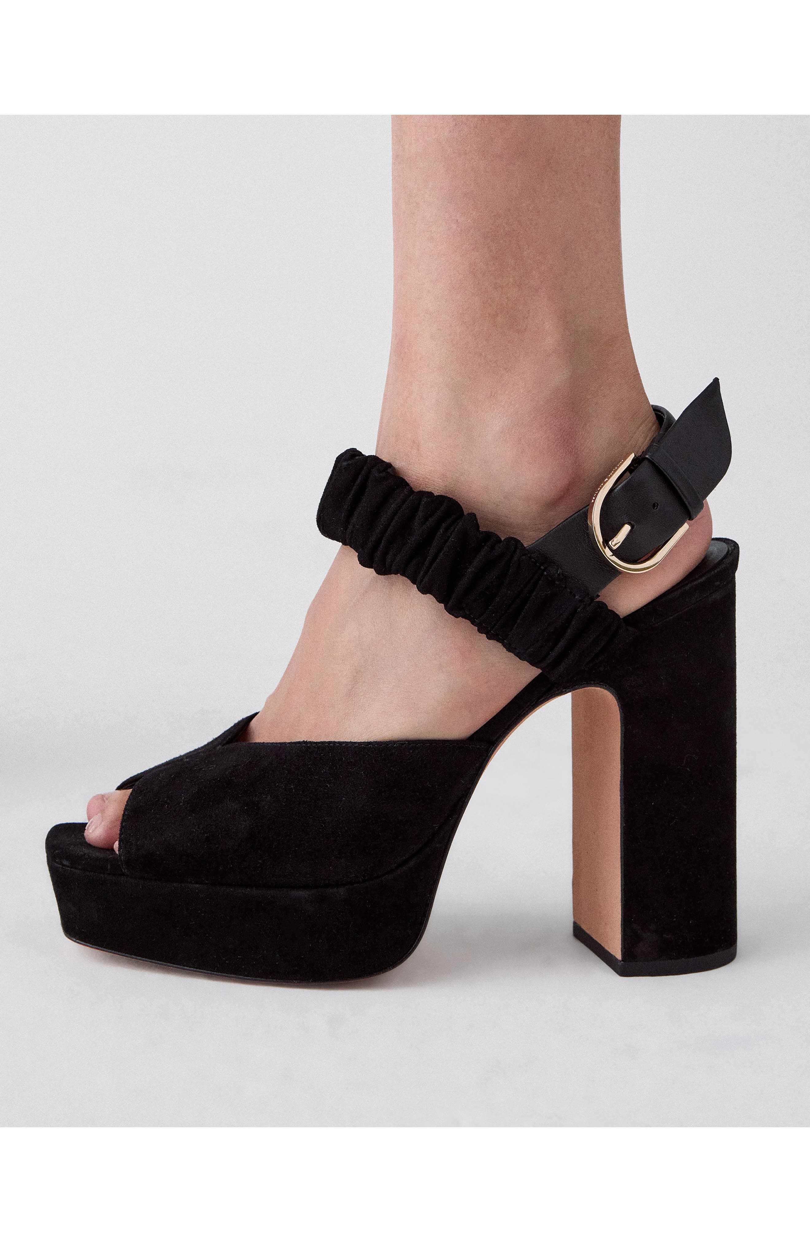 sylvie platform sandal, Alternate, color, BLACK