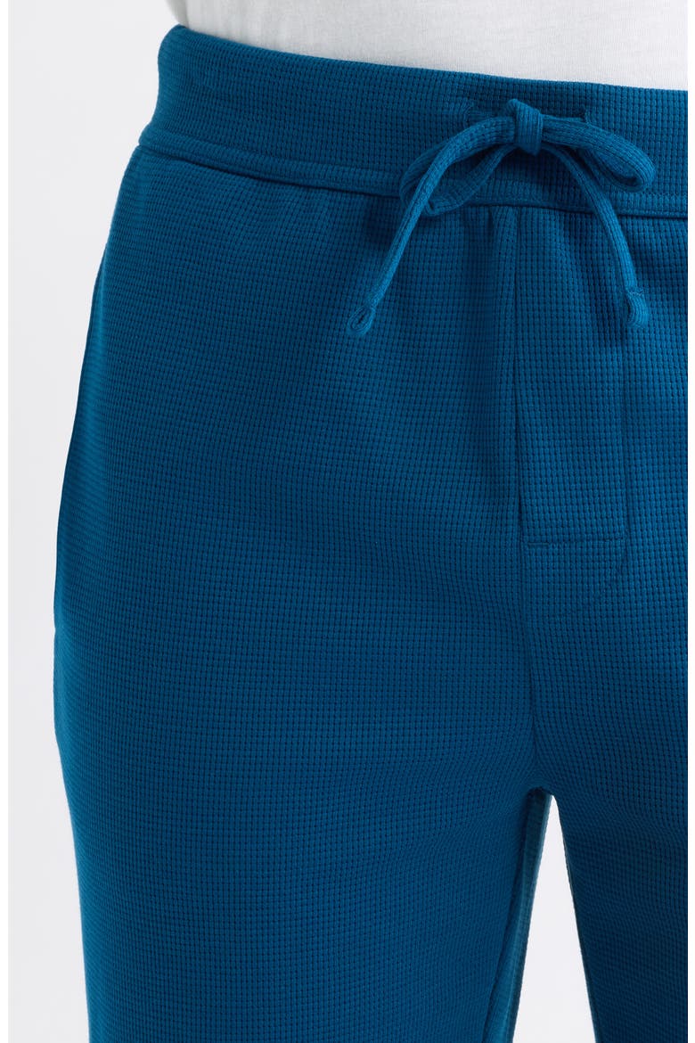 Waffle Knit Jogger Pants, Alternate, color, TURQUOISE/ AQUA