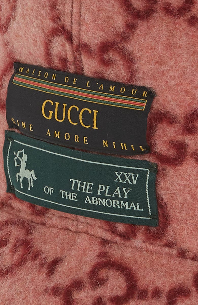 Gucci GG Faux Shearling Lined Wool Blend Bucket Hat, Alternate, color, 