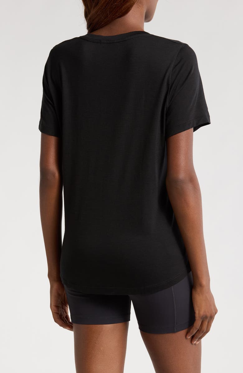 Smartwool Ultralite V-Neck Short Sleeve T-Shirt, Alternate, color, Black