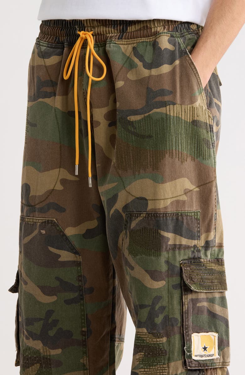 DIET STARTS MONDAY Camo Cargo Pants, Alternate, color, Camo Multi