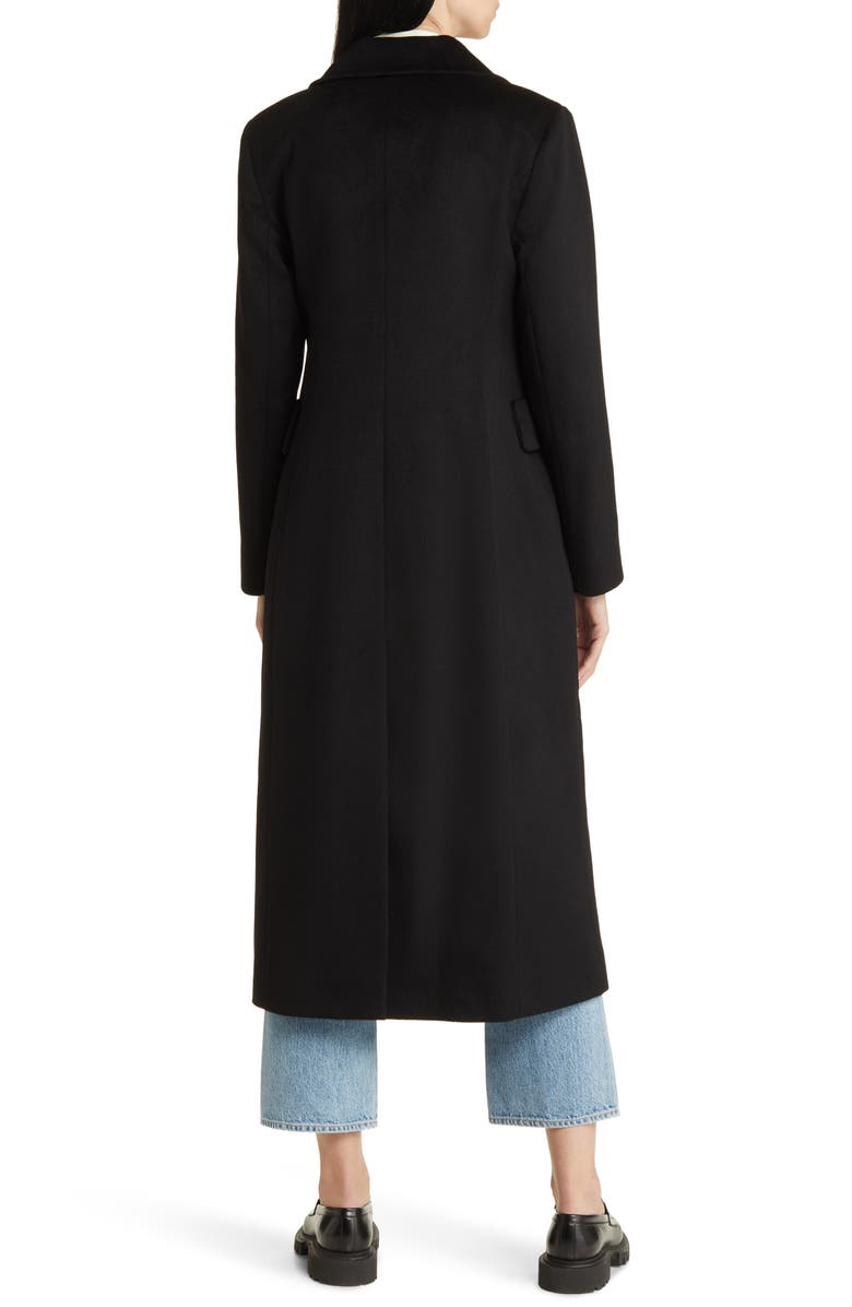 Fleurette Leo Double Breasted Longline Cashmere Coat, Alternate, color, 