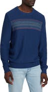 Faherty Surf Stripe Crewneck Sweater