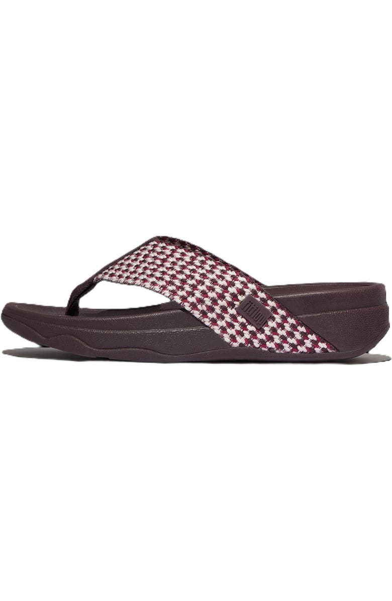 FitFlop Surfa Multi Tone Toe Post Sandals, Alternate, color, Plumberry