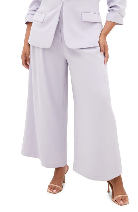 Abbie Wide Leg Pants (Plus)