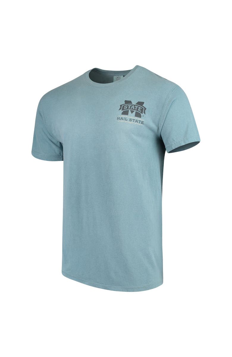 IMAGE ONE Men's Blue Mississippi State Bulldogs State Scenery Comfort Colors T-Shirt, Alternate, color,